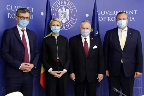 Premierul interimar Nicolae Ciucă, întâlnire cu ambasadorul SUA. Acord între Guvernul României și Guvernul Statelor Unite ale Americii