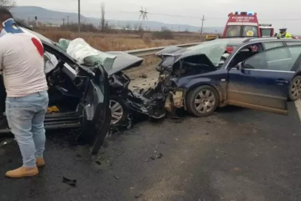 Accident rutier cu 2 morți și 3 răniți, pe DN1, la Sibiu! Trafic BLOCAT