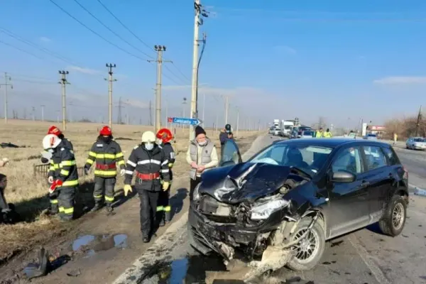 Accident ÎN LANȚ cu cinci victime în Slobozia