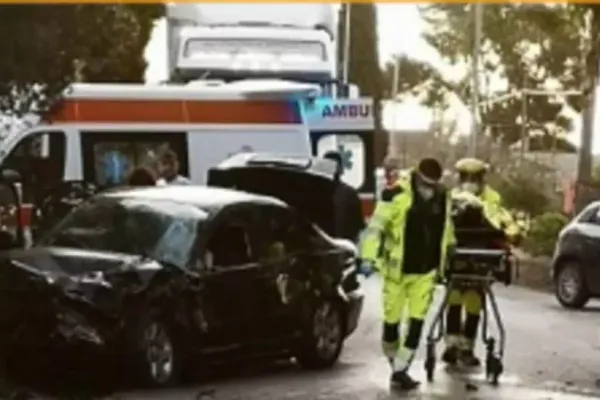Mașină cu trei români, implicată într-un grav accident de circulație, în Italia