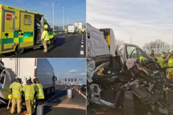 Grav accident rutier pe o autostradă din Belgia: Șoferul român, aruncat prin parbriz