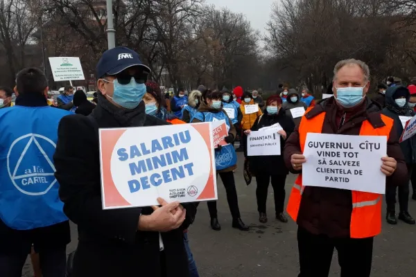 Cartel Alfa protestează din nou în fața Guvernului. Care sunt solicitările sindicaliștilor
