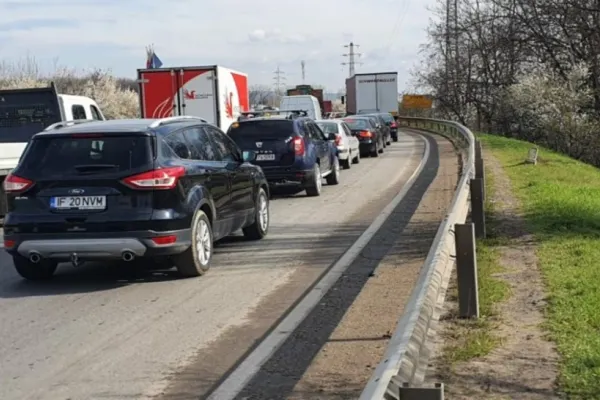 Accident grav la ieșire din Ploiești. Traficul BLOCAT pe ambele benzi