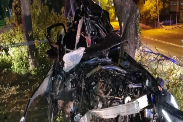 Accident CUMPLIT la intrarea în Medgidia - doi tineri au murit STRIVIȚI de copacii de pe marginea drumului