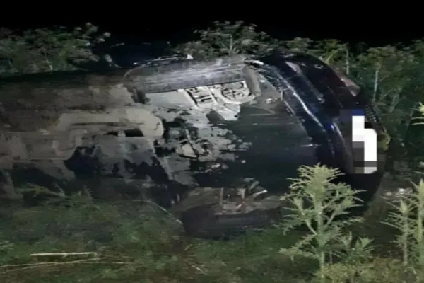 Accident mortal în Giurgiu, cu 4 victime - un tânăr de 26 de ani s-a răsturnat cu mașina