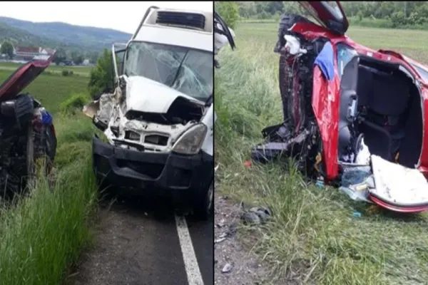 FOTO | Accident grav cu 5 mașini, în Mureș. A fost chemat elicopterul SMURD