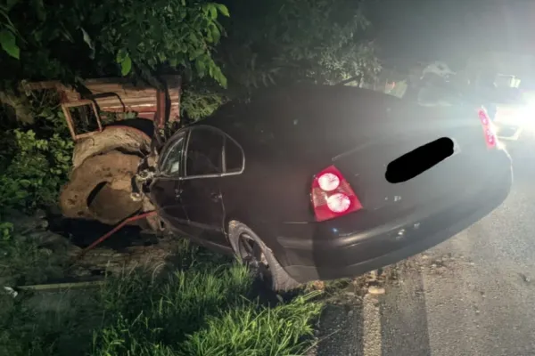 Accident mortal, în Vaslui: trupul șoferului, străpuns de o bară metalică
