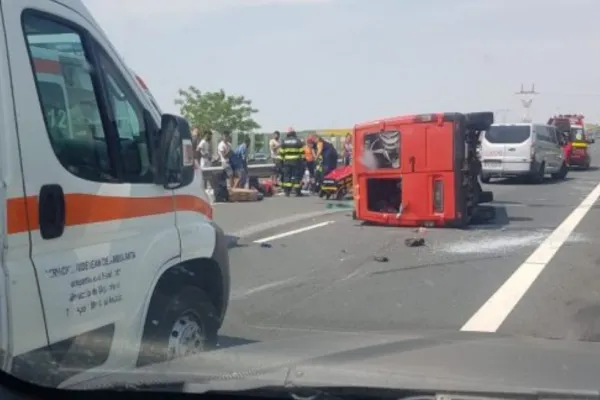 Accident grav pe Autostrada A1, între Deva și Nădlac. O persoană a fost rănită