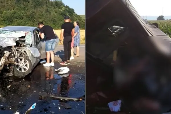 FOTO | Cel puțin 7 morți, printre care 2 copii, într-un accident grav, în Bacău