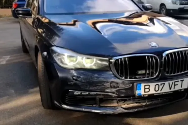 O mașină din coloana oficială a lui Florin Cîțu, implicată într-un accident în trafic