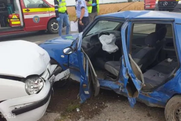 Accident TERIBIL în Vrancea. Patru persoane rănite, dintre care una a rămas ÎNCARCERATĂ
