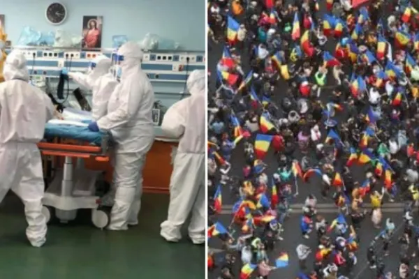 CNCAV, reacție la proteste: În aceste momente, cu aceeași credință, sute de medici luptă pentru salvarea pacienților Covid. 1 român mort la fiecare 8 minute