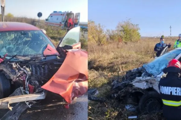 Accident GRAV în Prahova. O persoană încarcerată și doi copii răniți în urma coliziunii dintre două autovehicule