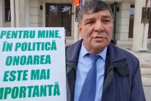 Primar fără bani de la Guvern, în greva foamei
