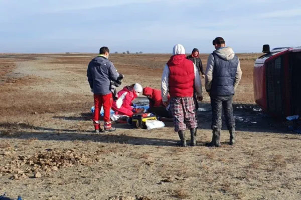 FOTO | ACCIDENT în Delta Dunării! Intervenție contra cronometru. Elicopterul SMURD a fost solicitat să intervină