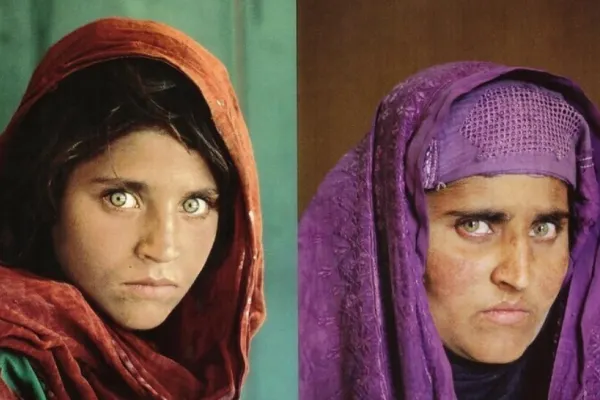 "Fata afgană cu ochi verzi”, din celebra fotografie a anilor '80, refugiată în Italia, de teama talibanilor