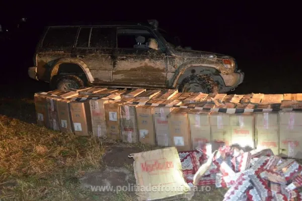Cantitate impresionantă de țigări adusă cu DRONA din Ucraina în România - Cum acționau contrabandiștii