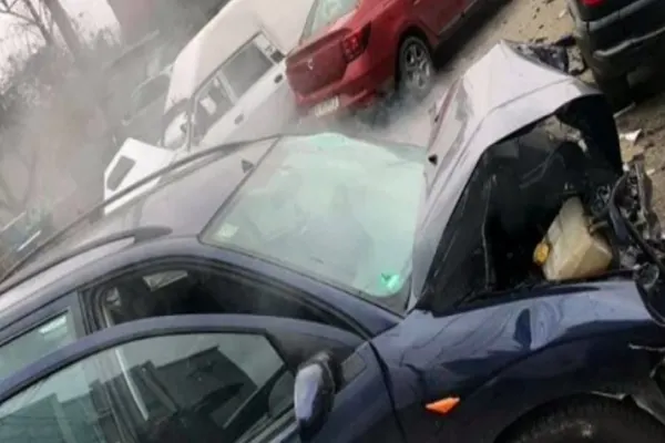 Accident îngrozitor, de Crăciun! Un bărbat, GRAV rănit după ce a pierdut controlul mașinii