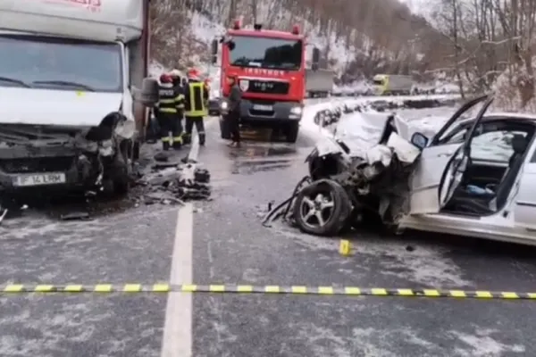 Accident teribil în Bistriţa-Năsăud. Un bărbat a murit, în urma unui impact violent