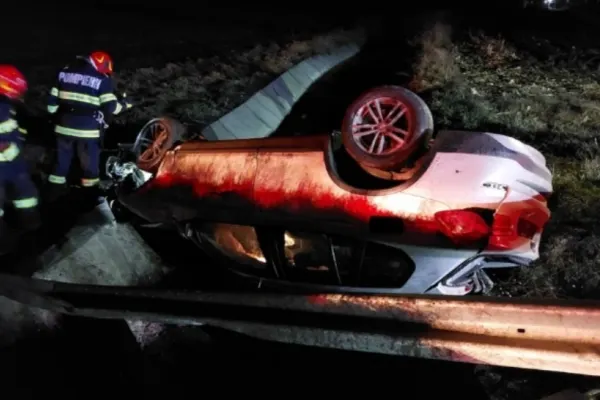 FOTO | Accident teribil în Bistrița-Năsăud: 2 victime, în urma unui impact violent