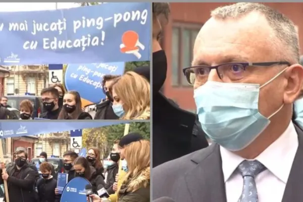 Proteste de amploare în fața Ministerelor Educației și Sănătății: Elevii ies în stradă