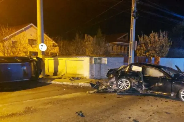 Accident grav, la Slobozia: 4 victime, pericol de explozie