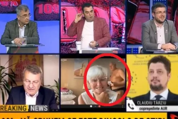 VIDEO - Soțul Monicăi Tatoiu a apărut aproape dezbrăcat, la TV, din greșeală - Reacția genială a lui Laurențiu Botin: "Mă umfla râsul"