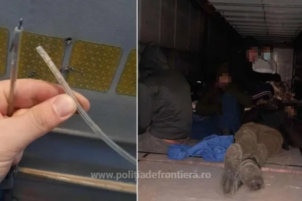 FOTO/ 20 de migranți, depistați de polițiștii de frontieră din vestul ţării. UNDE se ascundeau