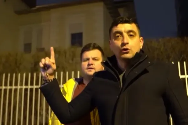 VIDEO George Simion a protestat "ACASĂ" la Iohannis: Ce ACUZAȚII îi aduce liderul AUR șefului statului
