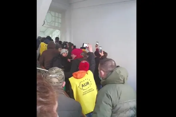 VIDEO Scandal la Primăria Timișoara, cu liderul AUR George Simion în prim-plan