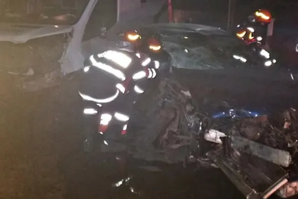 Accident cu 3 victime pe o șosea din Giurgiu FOTO