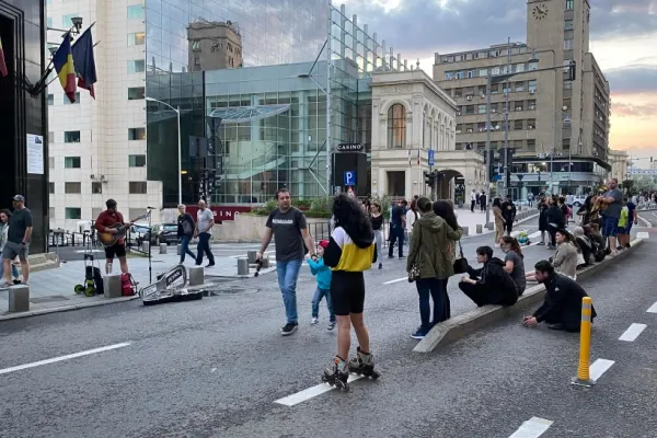 Nicușor Dan anunță că mai multe bulevarde și străzi din București vor deveni din nou zone pietonale