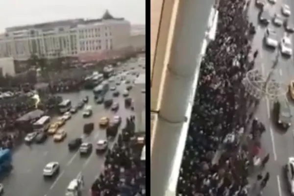 Proteste în Moscova - mii de oameni care se opun invaziei lui Putin au ieșit în stradă - VIDEO