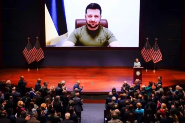 Volodimir Zelenski, mesaj cutremurător de pe FRONT în Congresul de la Washington: „Rusia a transformat cerul Ucrainei într-o sursă a morții. Este TEROARE”