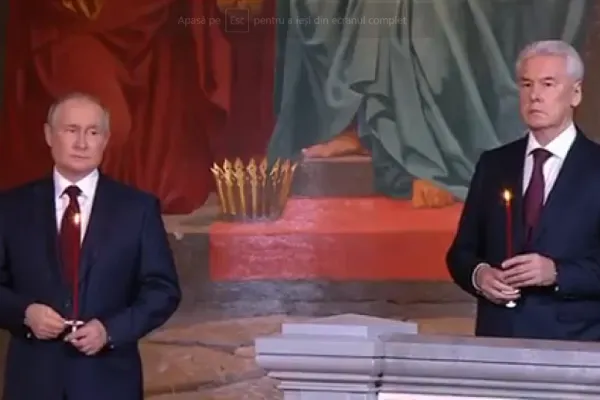 Putin s-a dus la slujba de Înviere în timp ce soldații săi ucid civili ucraineni