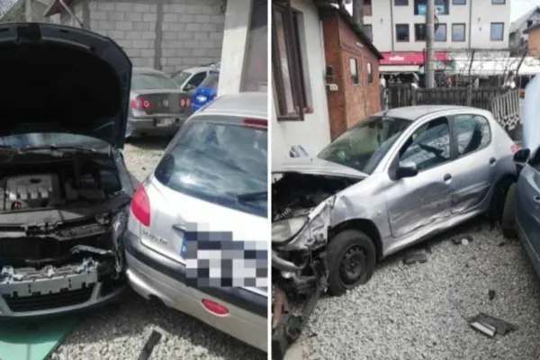 Accident GRAV în Dâmbovița: 2 persoane rănite după ce o mașină a ajuns într-o curte în Pucioasa | FOTO