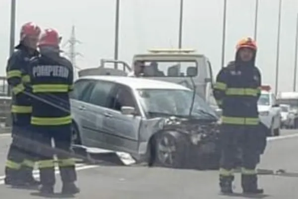 Accident TERIBIL pe DN39, în județul Constanța! Un șofer FĂRĂ PERMIS, în stare gravă la spital