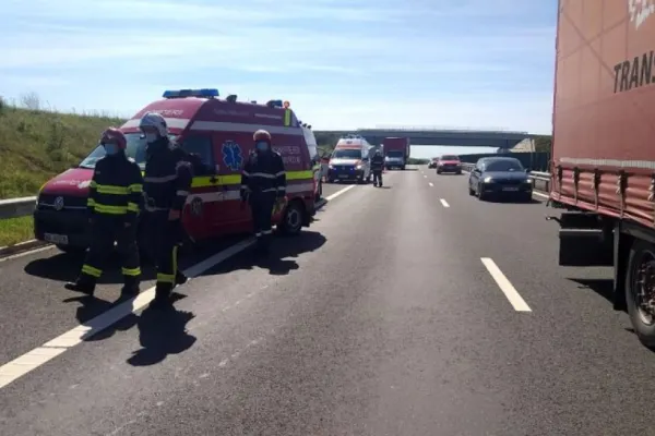 Accident mortal pe autostrada dintre Arad și Timișoara - FOTO