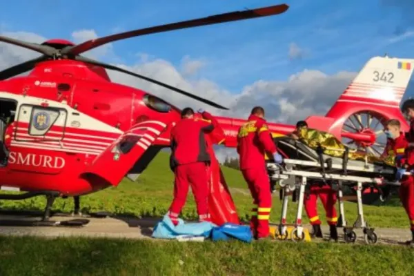 Accident grav în Covasna - A intervenit elicopterul SMURD