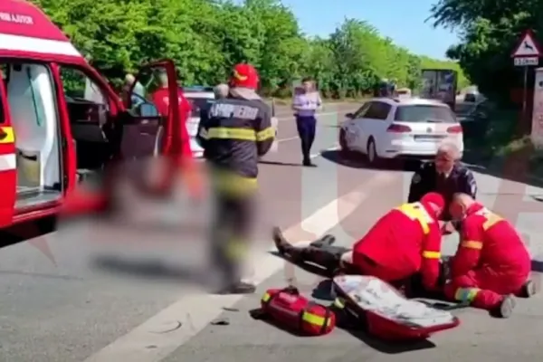 VIDEO | Accident grav, în Ploiești. Motociclist mort pe loc, după ce a intrat într-o mașină de pe contrasens