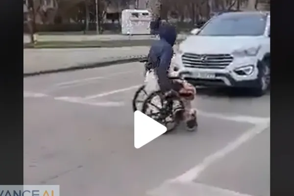VIDEO – Minunea filmată într-o intersecție din Timișoara care a lăsat mască pietonii și șoferii: “Vai, ce milă îmi este!”
