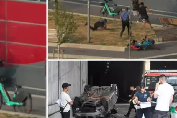 Român lovit cu piciorul în cap de un polițist italian. S-a răsturnat cu mașina după ce a încercat să fugă de agenți - VIDEO