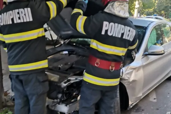 Accident teribil în Giurgiu! 5 persoane, între care şi un copil, transportate de urgență la spital - FOTO