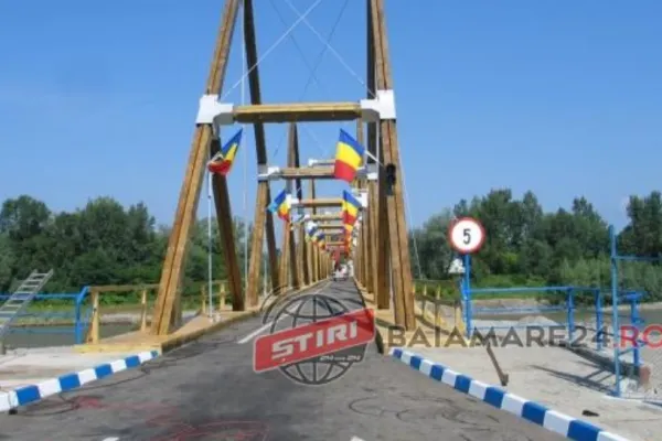 Pericol major la Sighetul Marmației. Podul istoric dintre România și Ucraina stă să se prăbușească