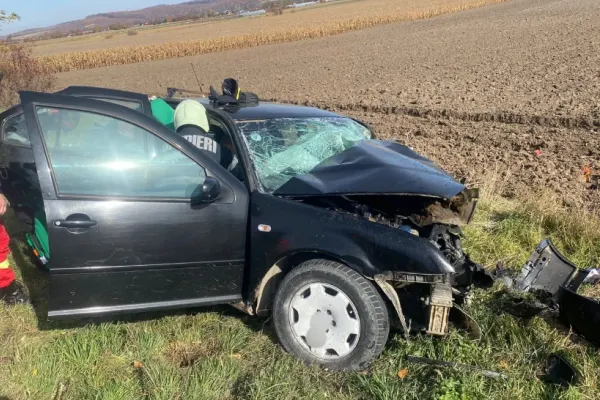 Accident tragic în Neamț. Două persoane au murit și o a treia este în stare gravă, după un impact fatal - FOTO