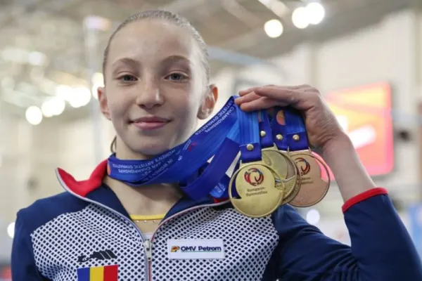 Gimnastă româncă, pe urmele Nadiei Comăneci la doar 16 ani – Ana Maria Bărbosu a cucerit trei medalii de aur în Turcia