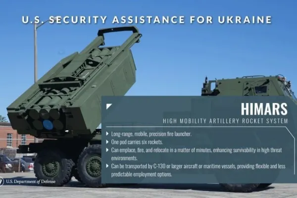 SUA anunţă un nou pachet de ajutor militar pentru Ucraina. Sunt incluse și proiectile HIMARS cu rază lungă de acţiune