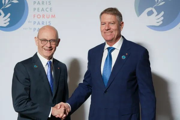 Klaus Iohannis, la Forumul pentru Pace: „Invazia rusă din Ucraina a acţionat ca un accelerator al unui proces distructiv”