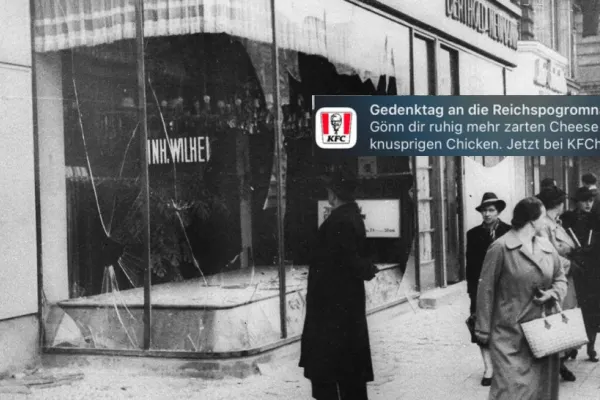 KFC, gafă uriașă în Germania. Și-a făcut promoție invocând pogromul nazist împotriva evreilor din "Noaptea de cristal"