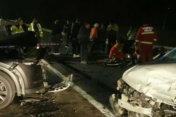 Accident TERIBIL în Teleorman. Un şofer băut a lovit un biciclist, după care maşina sa a ricoşat în alt autoturism